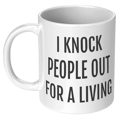 Coveted Goods Anesthesiologist I Knock People | Ceramic Coffee Mug | 11 OZ