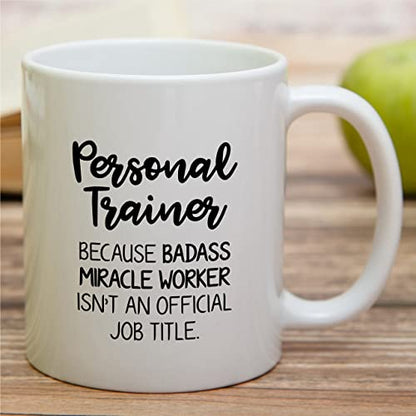 Funny Personal Trainer World s Best Fitness | Ceramic Coffee Mug | 11 OZ