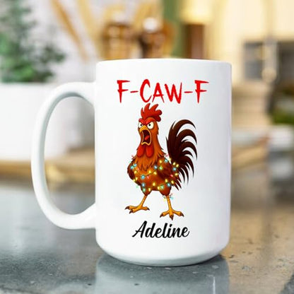 Personalized Chickens Pun Sarcastic Funny | Customised Coffee Mug | 11 OZ