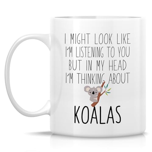 Funny Koalas Lover Cute Koala or for Wildlife | Ceramic Coffee Mug | 11 OZ