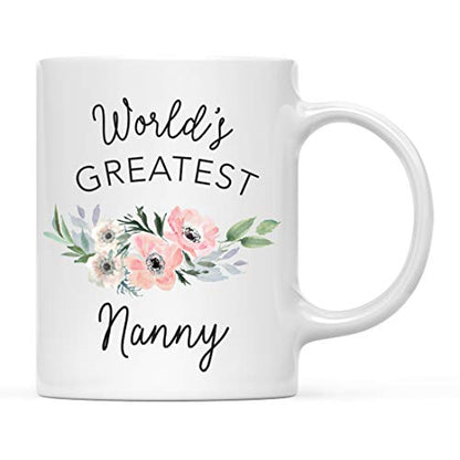 For Women World s Greatest Nanny Bohemian | Ceramic Coffee Mug | 11 OZ