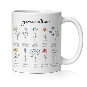 Christian Floral You Are Inspirational Bible | Ceramic Coffee Mug | 11 OZ