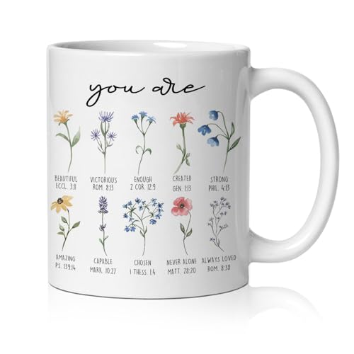 Christian Floral You Are Inspirational Bible | Ceramic Coffee Mug | 11 OZ