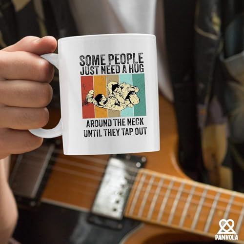 Some People Just Need A Hug Around The Neck | Ceramic Coffee Mug | 11 OZ