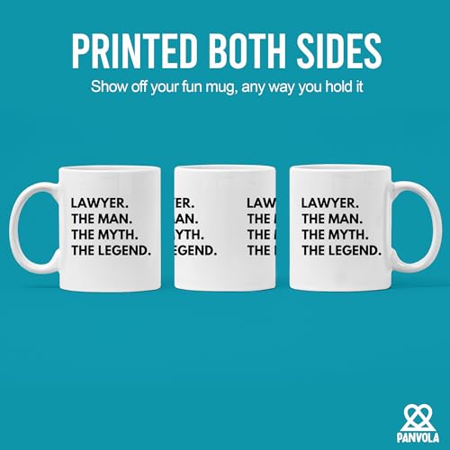 Lawyer The Man Myth Legend Law Students Judge | Ceramic Coffee Mug | 11 OZ
