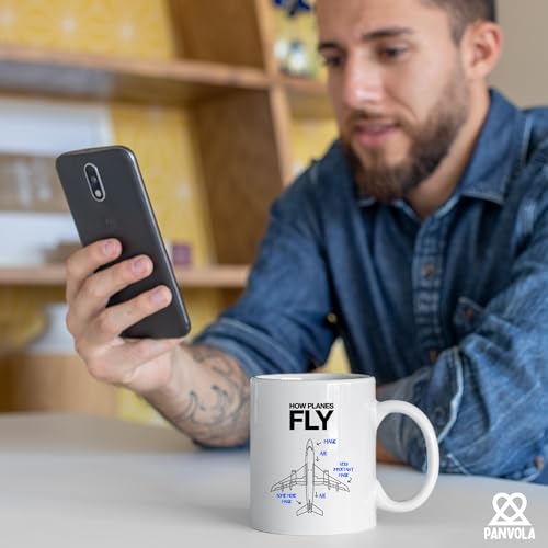 How Planes Fly Pilot Gifts Aviation Aerospace | Ceramic Coffee Mug | 11 OZ