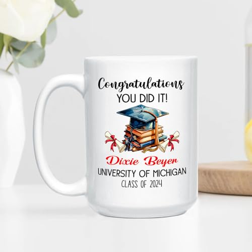 Congratulations You Did It Personalized | Customised Coffee Mug | 11 OZ