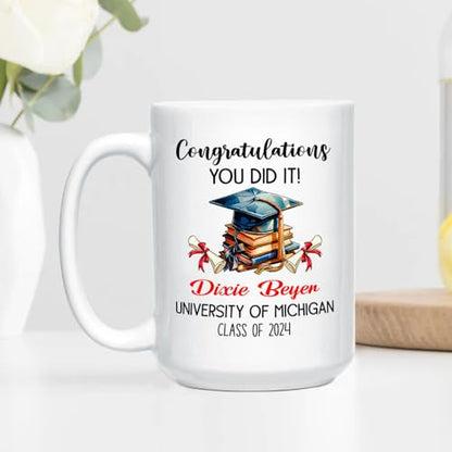 Congratulations You Did It Personalized | Customised Coffee Mug | 11 OZ