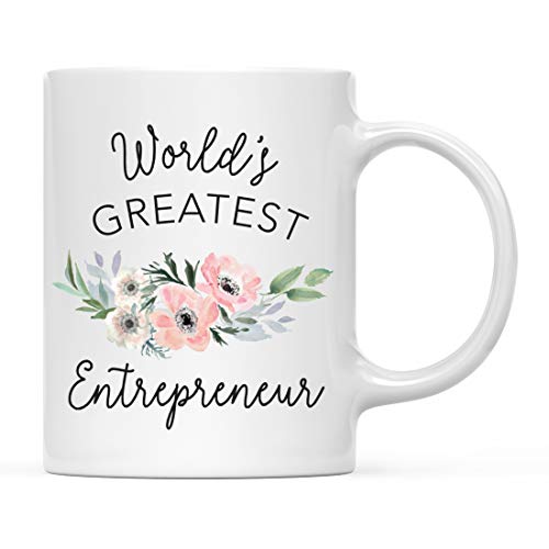 Gift for Women World s Greatest Entrepreneur | Ceramic Coffee Mug | 11 OZ