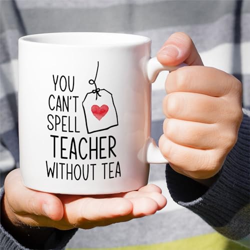 Funny Teacher Can t Spell Without or Holiday | Ceramic Coffee Mug | 11 OZ