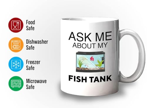 Bubble Hugs Fish Tank Lover Lovers Aquarist | Ceramic Coffee Mug | 11 OZ