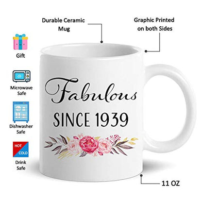 Choinn 87th Birthday Gifts for Women Funny 87 | Ceramic Coffee Mug | 11 OZ