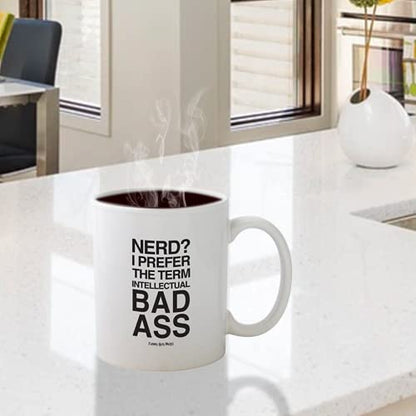 Funny Guy Nerd I Prefer the Term Intellectual | Ceramic Coffee Mug | 11 OZ