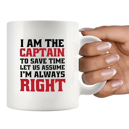 I Am The Captain To Save Time Let Us Assume m | Ceramic Coffee Mug | 11 OZ