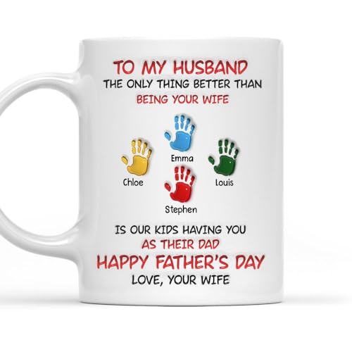 Fathers Day Funny Gift for Husband from Wife | Ceramic Coffee Mug | 11 OZ