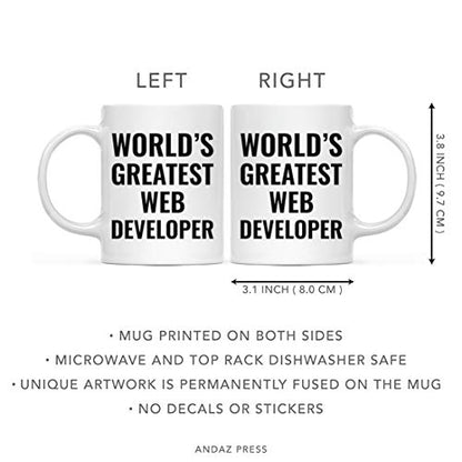 Gift for Men or Women World s Greatest Web | Ceramic Coffee Mug | 11 OZ