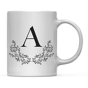 Gift Vintage Boho Leaves Botanical Arrangement | Ceramic Coffee Mug | 11 OZ