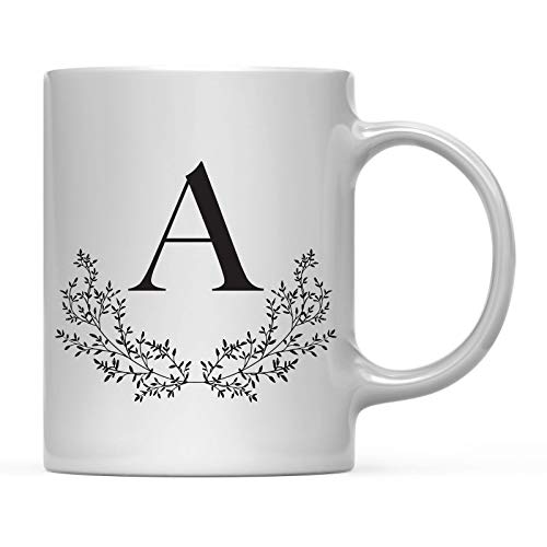 Gift Vintage Boho Leaves Botanical Arrangement | Ceramic Coffee Mug | 11 OZ