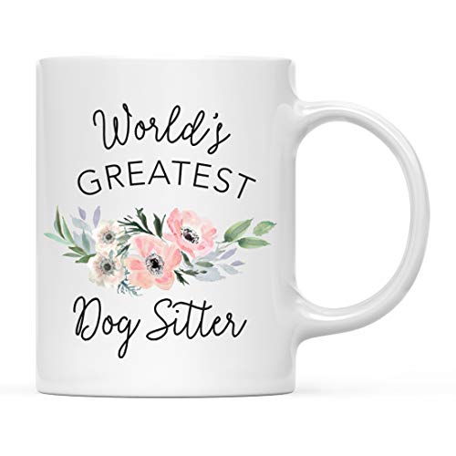 Gift for Women World s Greatest Dog Sitter | Ceramic Coffee Mug | 11 OZ