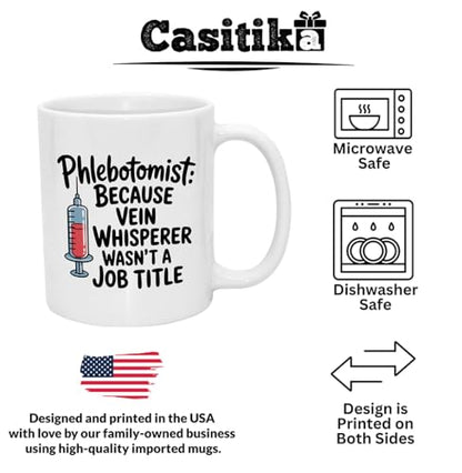 Phlebotomy Gifts Funny for Phlebotomists Ideal | Ceramic Coffee Mug | 11 OZ