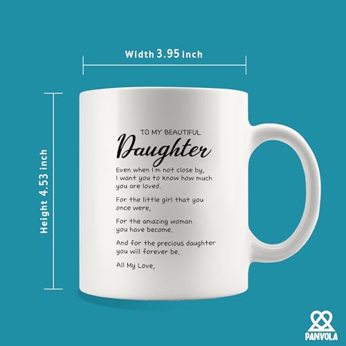 To My Beautiful Daughter Inspirational Gift | Ceramic Coffee Mug | 11 OZ