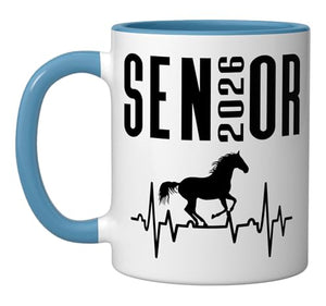 Class of 2026 Senior Equestrian Themed Horse | Ceramic Coffee Mug | 11 OZ