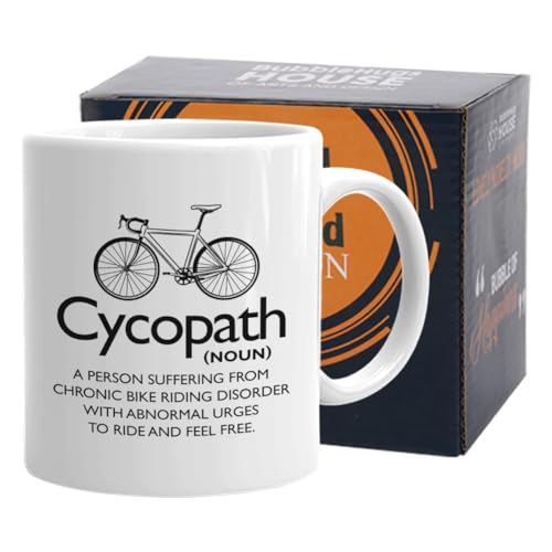 Biker Dictionary Cycopath Definition Bicycle | Ceramic Coffee Mug | 11 OZ