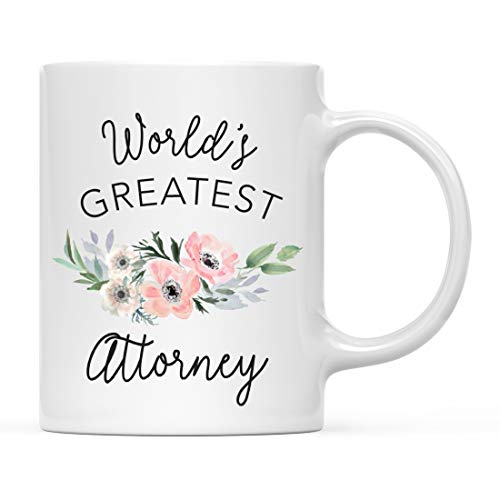 Gift for Women World s Greatest Attorney | Ceramic Coffee Mug | 11 OZ