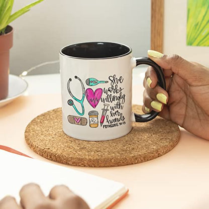 Nurse for Women Rn Nurses Doctorate | Ceramic Coffee Mug | 11 OZ