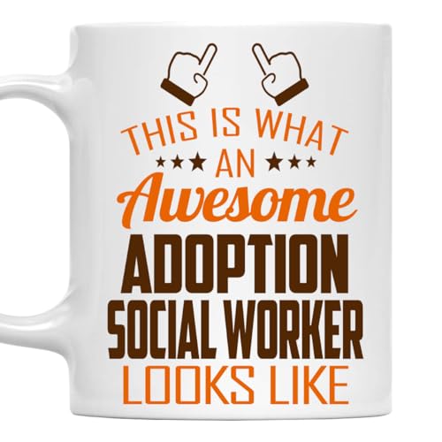 Awesome Adoption Social Worker This Is What an | Ceramic Coffee Mug | 11 OZ