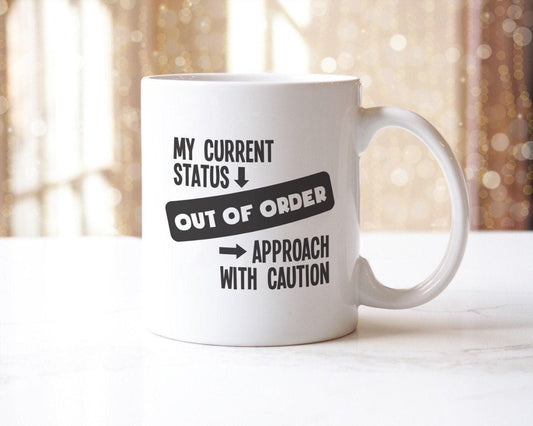 Out Of Order Mug & Coaster Set - Funny Sarcastic Office Gift