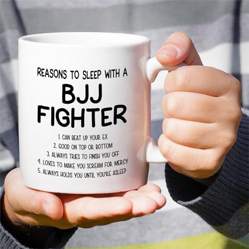 Funny Brazilian Jiu-Jitsu Reasons To Sleep | Ceramic Coffee Mug | 11 OZ