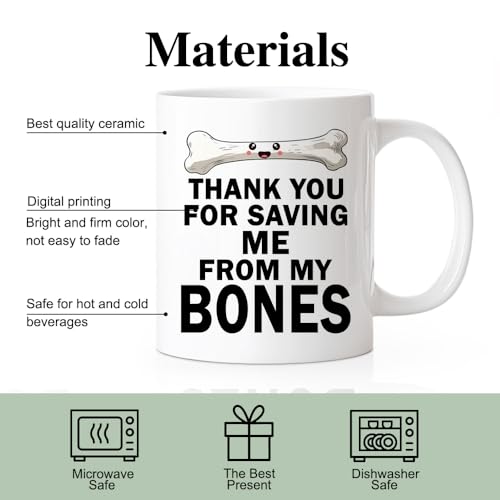 RZHV Thank You For Saving Me From My Doctorate | Ceramic Coffee Mug | 11 OZ