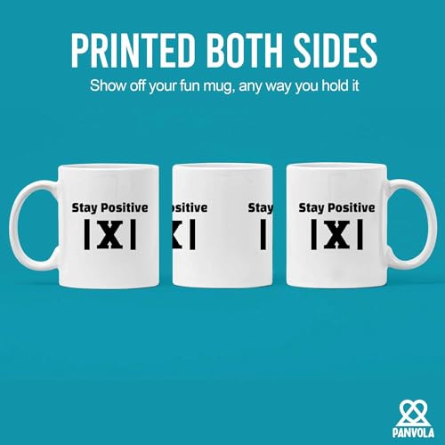 Stay Positive X Math Lover Gifts Student | Ceramic Coffee Mug | 11 OZ