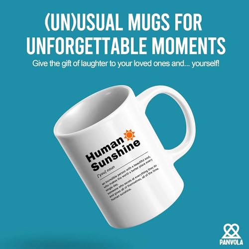 Human Sunshine Definition Motivational Gifts | Ceramic Coffee Mug | 11 OZ
