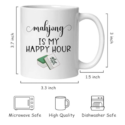 Mahjong Gifts Gift for Mah Jong Players Lovers | Ceramic Coffee Mug | 11 OZ