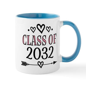 Class Of 2032 Graduation Girls | Ceramic Coffee Mug | 11 OZ
