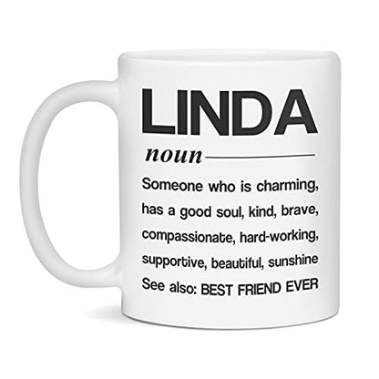 Custom shirt gift for Linda Best friend | Customised Coffee Mug | 11 OZ