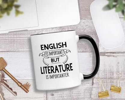Literature English Important Importanter Funny | Ceramic Coffee Mug | 11 OZ