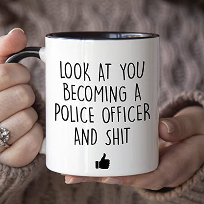 Police Academy Graduation Law Funny | Ceramic Coffee Mug | 11 OZ