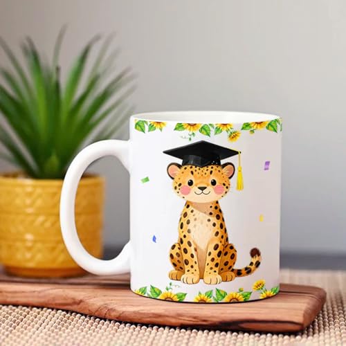 Personalized Cheetah Accent Gift for | Customised Coffee Mug | 11 OZ