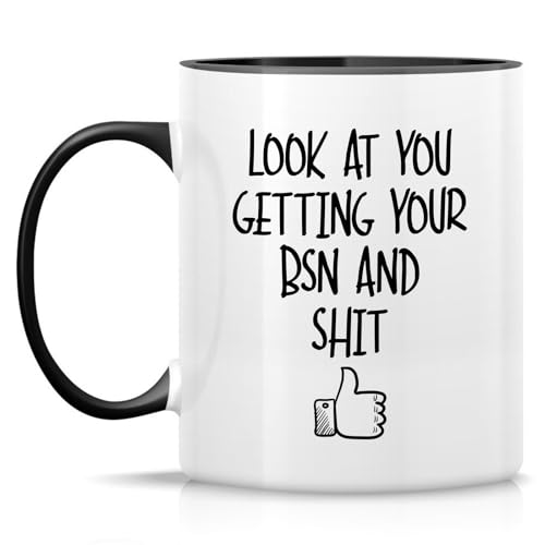 Funny Nurse BSN Bachelor of Science Graduate | Ceramic Coffee Mug | 11 OZ