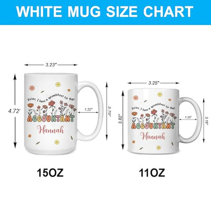 Hyturtle Personalized Accountant Funny | Customised Coffee Mug | 11 OZ