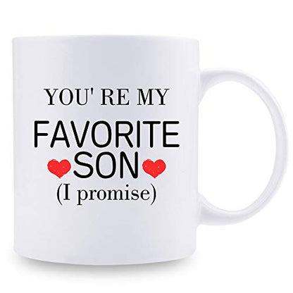 aiyaya Funny Gifts for Son from Mom You are My | Ceramic Coffee Mug | 11 OZ