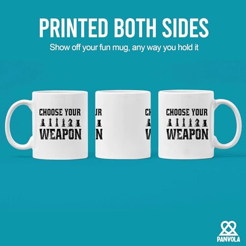 Choose Your Weapon Chess Player Gifts For | Ceramic Coffee Mug | 11 OZ
