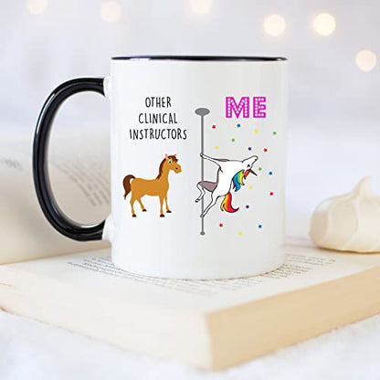 Unicorn Nursing Clinical Instructor Best Gifts | Ceramic Coffee Mug | 11 OZ