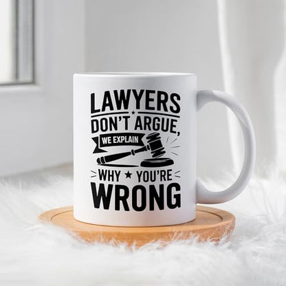 Law School Gifts for Future Attorneys Funny | Ceramic Coffee Mug | 11 OZ