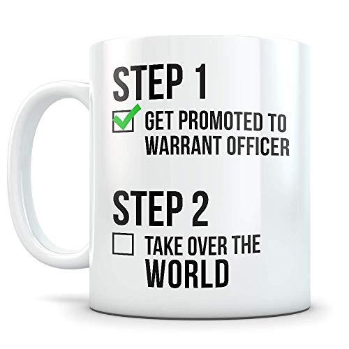 Warrant Officer Promotion Gift for Men Funny | Ceramic Coffee Mug | 11 OZ