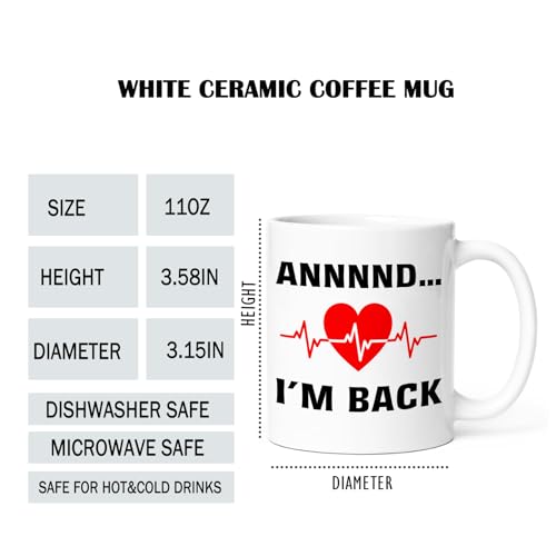 I m Back Recovery Gifts For Women Man After | Ceramic Coffee Mug | 11 OZ