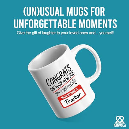 Congrats On Your New Job Funny Coworker | Ceramic Coffee Mug | 11 OZ